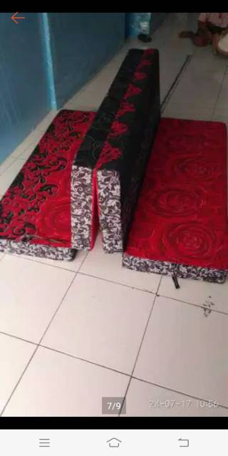 Cover/sarung kasur lipat,lipet 4 inoac. Gratis sarung bantal 2 biji