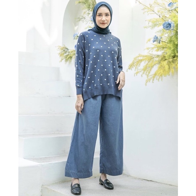 Kulot Jeans HL Medium Size SM S M by Heaven Lights Celana Panjang S/M L/XL Culottes