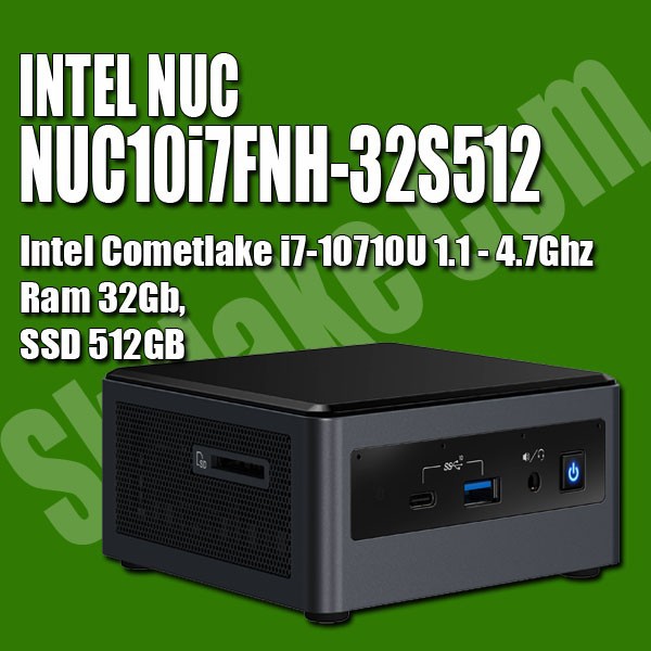 INTEL NUC NUC10i7FNH-32S512 (RAM 32GB SSD 512GB) MINI PC CORE I7