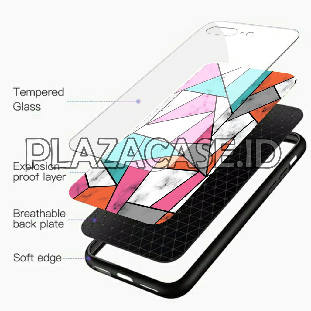 [K06] Soft Case Glass Kaca VIVO Y91C Y91 Y93 Y95 Y12 Y15 Y17 Y71 Y81 Y53 S1 Z1 PRO V15 V5 V7 V9 V11