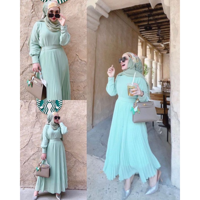 SHELLASAUKIA SET ROK PLISKED EDISI DUBAI