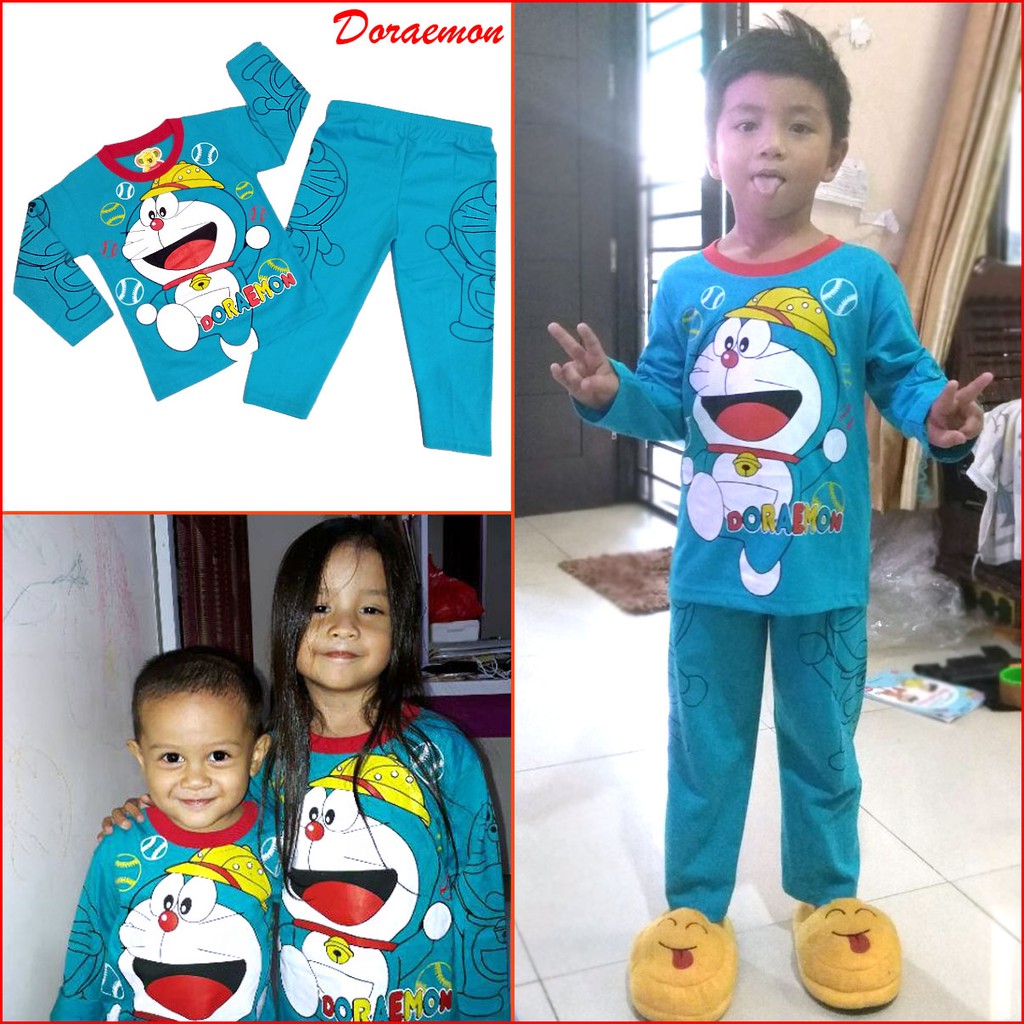 DORAEMON 0 10 Tahun MARUNO Baju Tidur Piyama Anak Laki 