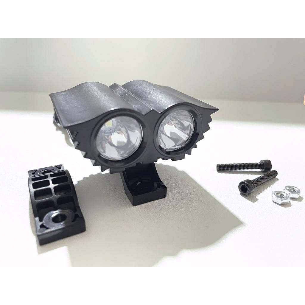 Lampu Tembak Sorot Led 2mata Lampu Led Owl Ultrafire 2 mata SALE / PROMO-ABS putih