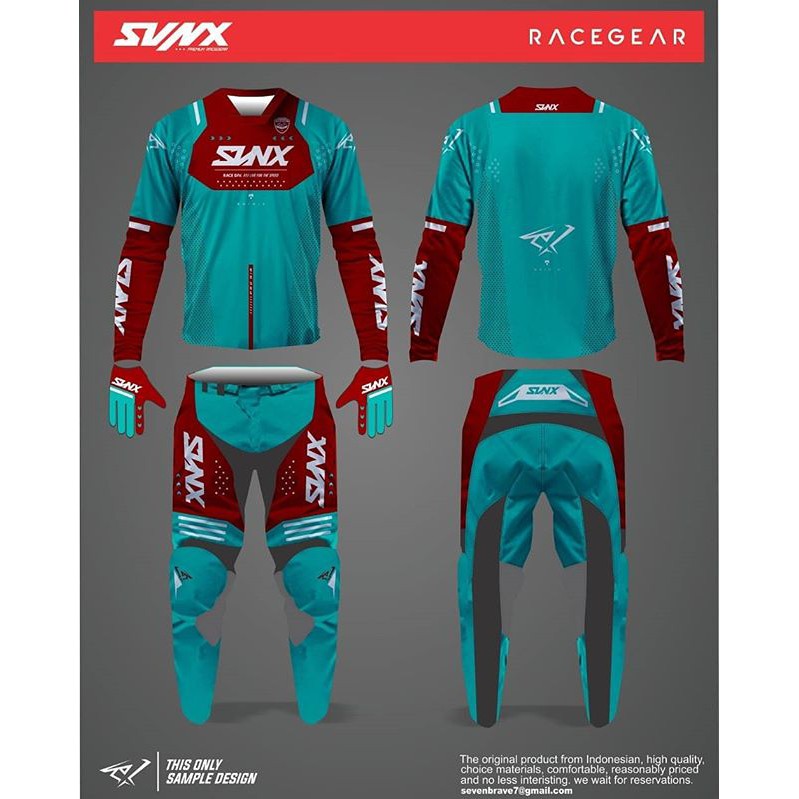 MX Gear SVNX Jersey Set Motocross Gearset SVNX Felxfit