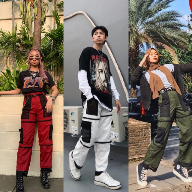 Zaza pants  celana  unisex baggy  pants  100 foto  asli 