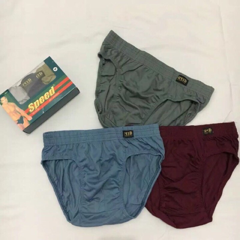 Celana Dalam Pria Speed 1box(3pcs) CELANA DALAM REMAJA-PRIA DEWASA BAHAN KATUN HALUS UNDERWEAR