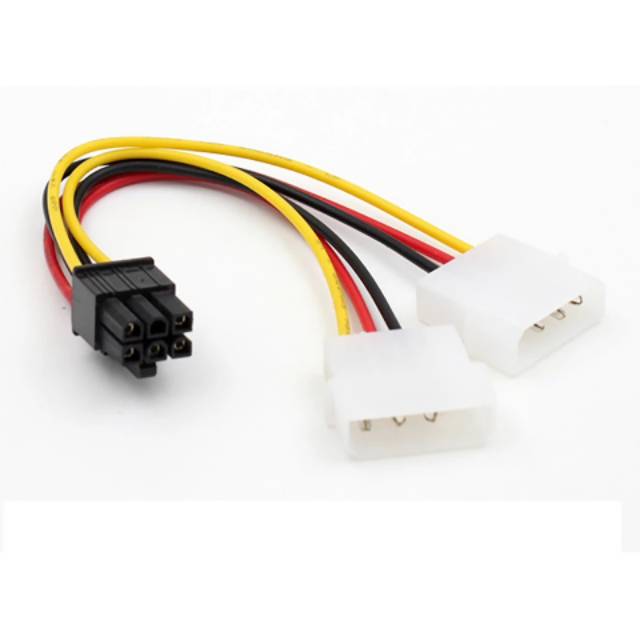 KABEL 6 PIN PCIE TO MOLEX CABANG