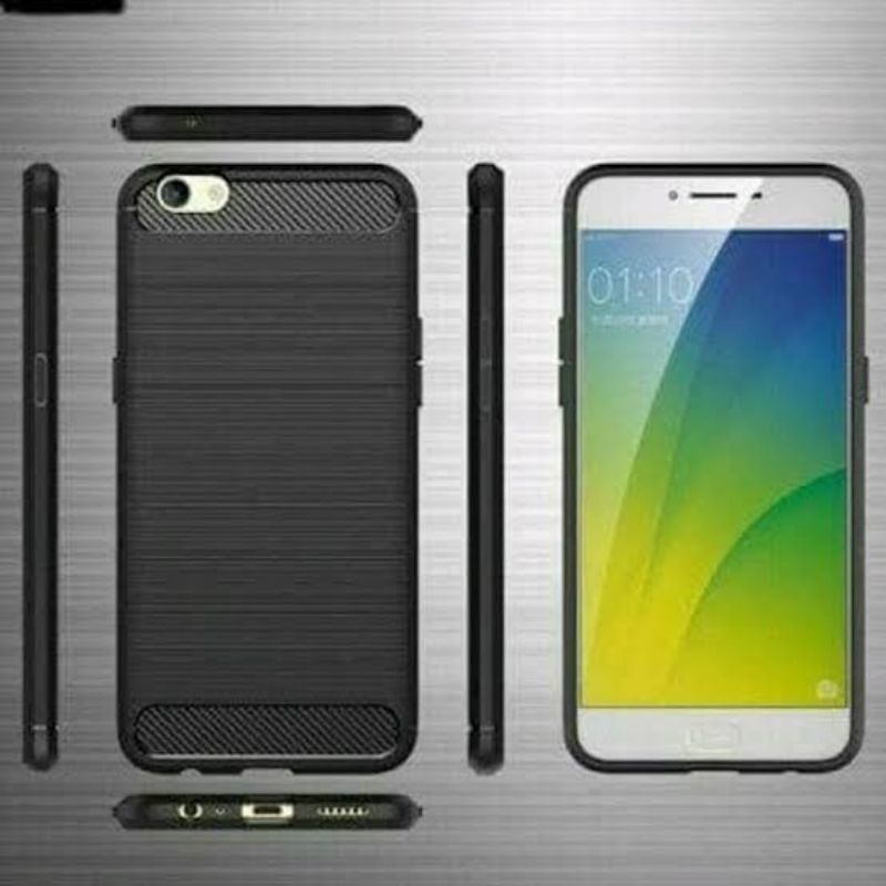 Softcase Slim Fit Carbon Oppo F3 Plus - UA