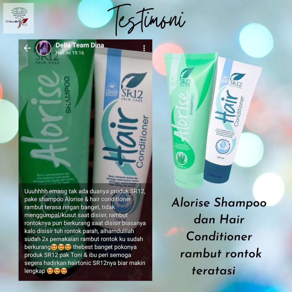 Hair Conditioner SR12 Kondisioner Rambut Lembut Sehat Berkilau Cegah Ketombe dan Rambut Rusak 125 ml