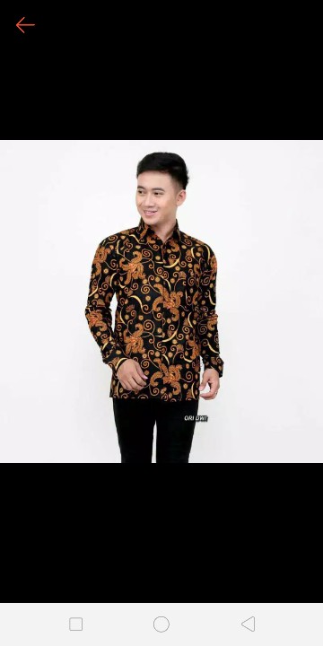 Kemeja Batik Motif Salju Murah Keren M L Xl Batik Pekalongan