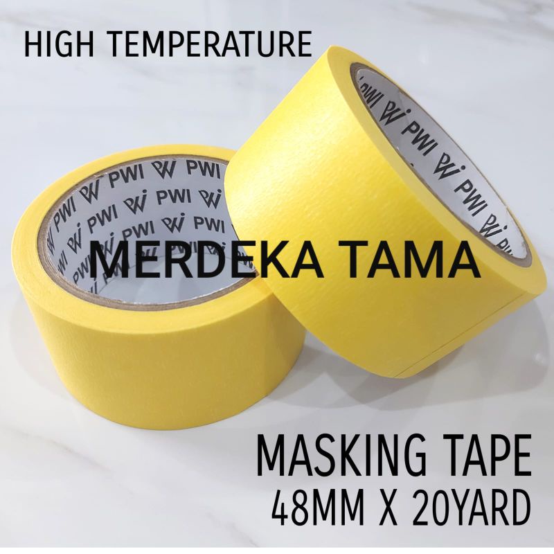 

Solasi Kertas Tahan Panas Masking Tape 48mm x 20yard PWI