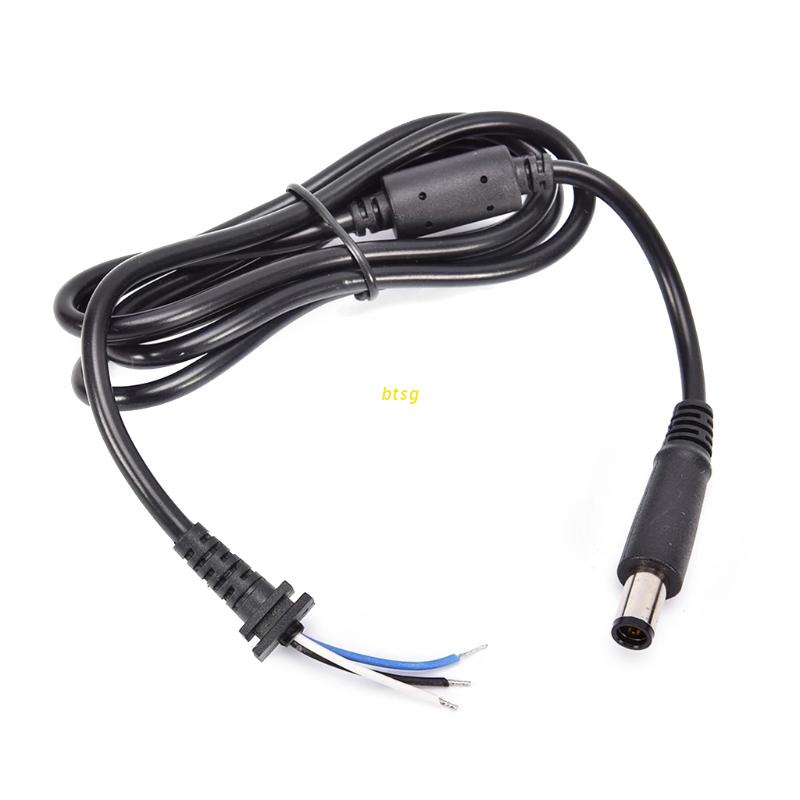 btsg DC Pigtail Cable Cord 7.4 x 5.0mm Male Plug with Center Pin for DELL Laptop