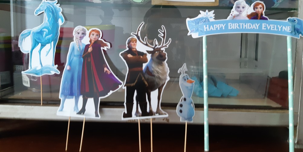 Topper Birthday Cake Frozen / Frozen 2