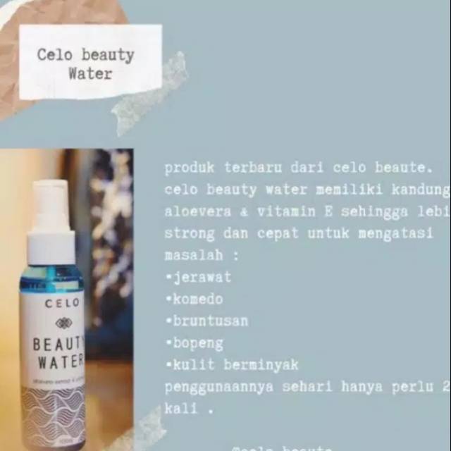 Celo Beauty Water