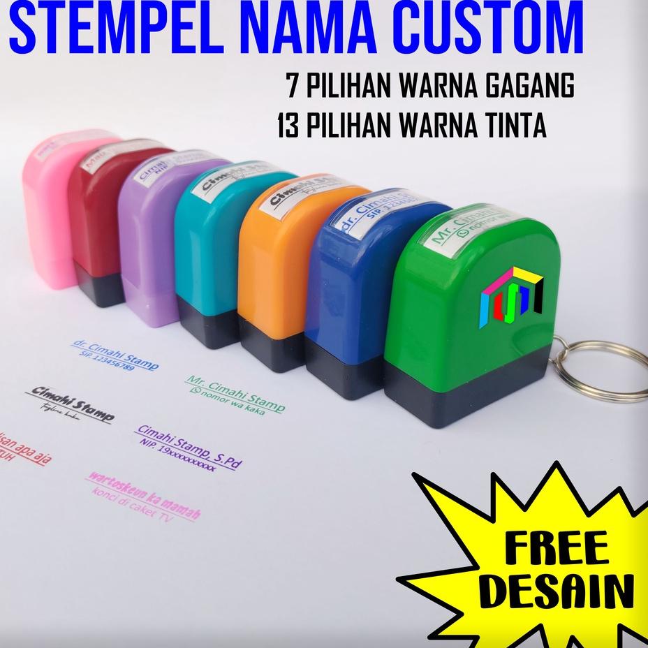

[PROMO 9RS34] STEMPEL NAMA DOKTER Gantungan Kunci 30x10 mm Terupdate