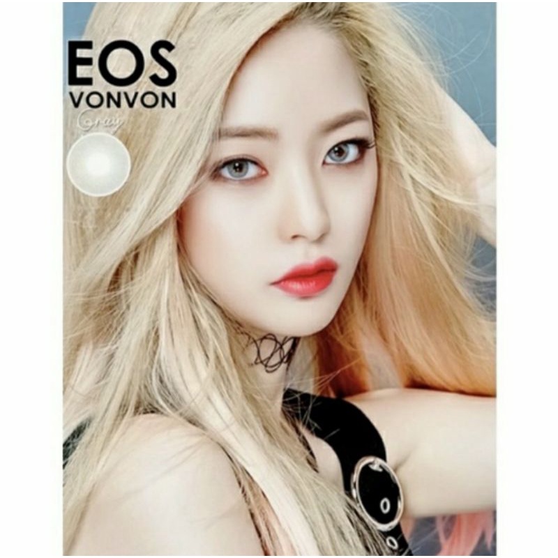 Softlens Eos Vonvon Brown Gray Blue Natural dia.14mm Normal Minus s.d -8.00