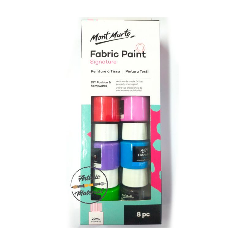 

Mont Marte Fabric Paints Set 8x20 ml 81383
