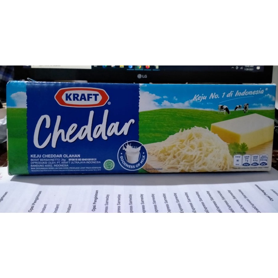 Keju Kraft Cheddar Potongan