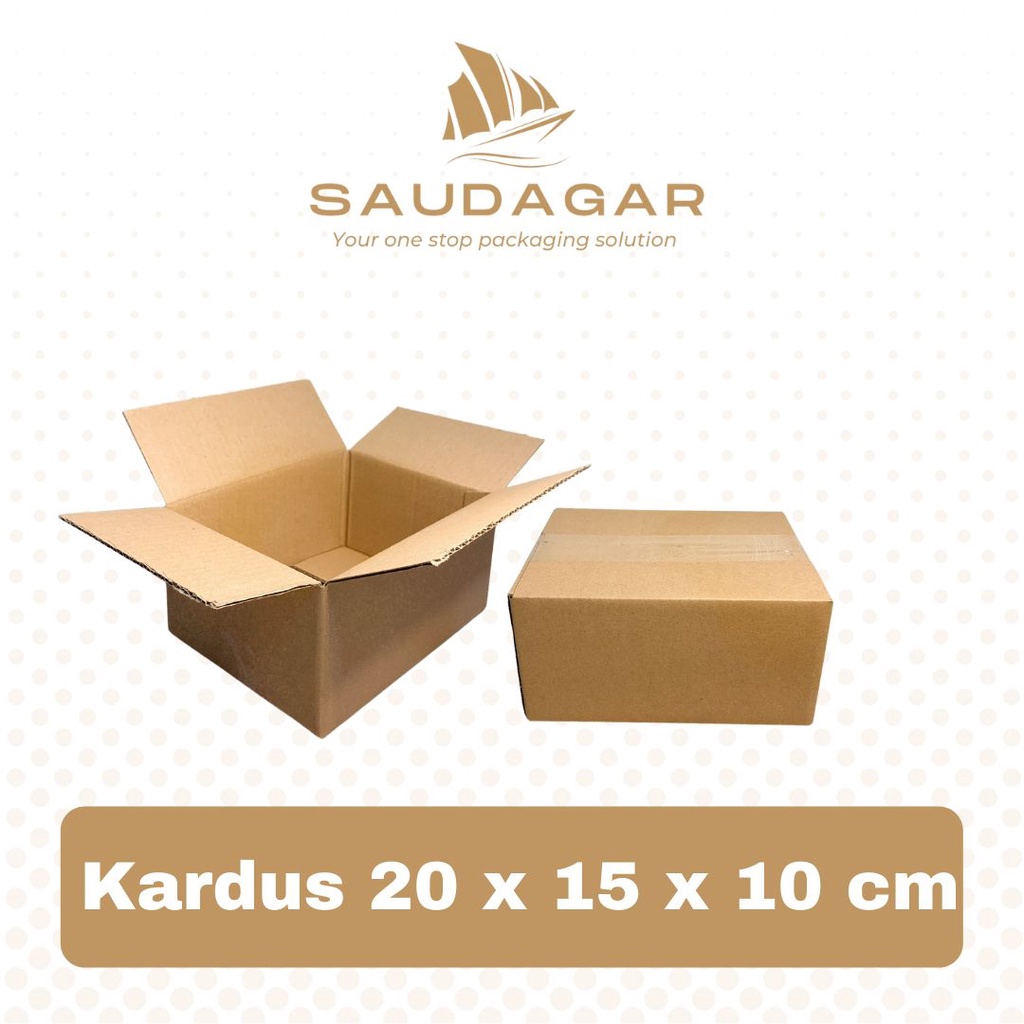 Kardus packing 20x15x10 / dus baru polos / corrugated box / karton