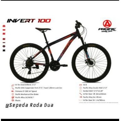 Sepeda Gunung MTB Pacific Invert 100 VT 26inch