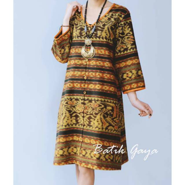 Dress tenun motif sabu ntt mewah