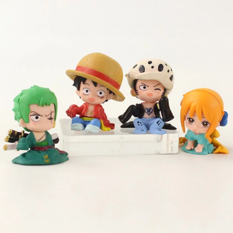 Action figure one piece chibi anime