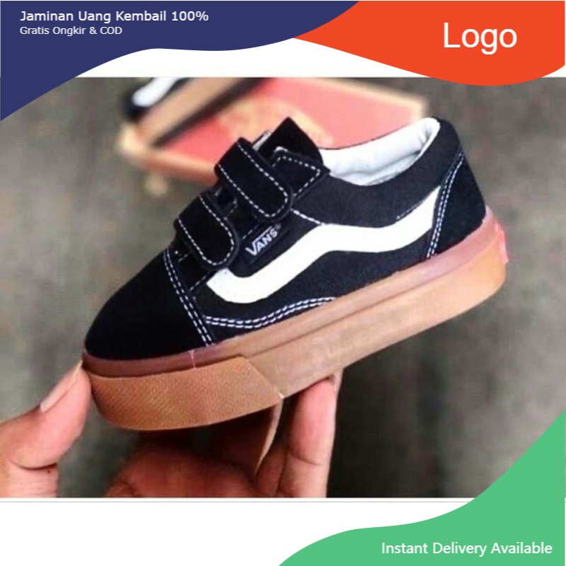 SEPATU VANS ANAK SEPATU SEKOLAH ANAK UNTUK ANAK LAKI LAKI DAN PEREMPUAN MODEL TALI PREMIUM
