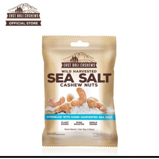 

Cashew Nut Sea Salt East Bali Cashew Mede SeaSalt Vegetarian Plant Based
