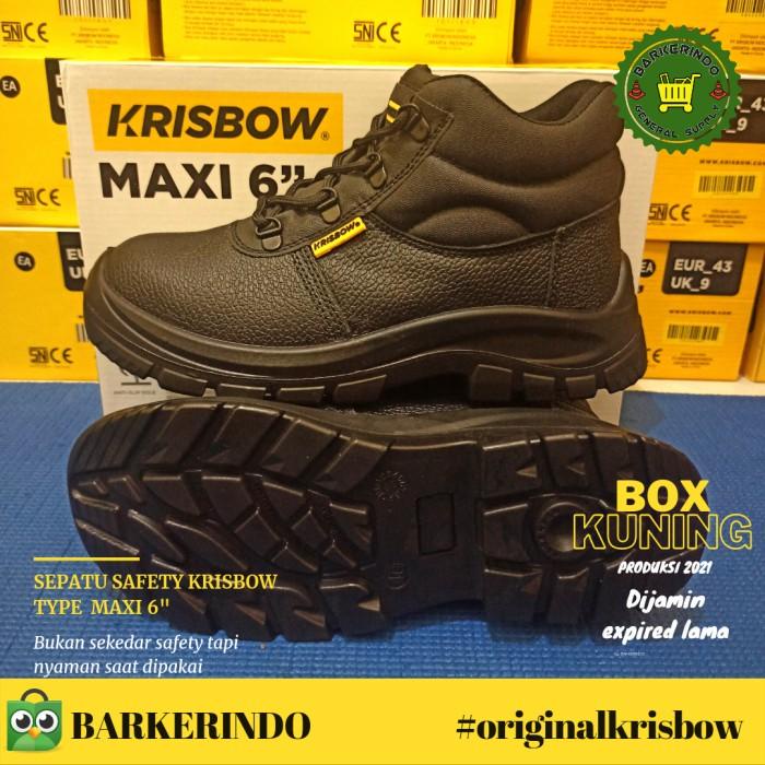 Sepatu safety Krisbow Maxi 6 inch Kualitas Terjamin