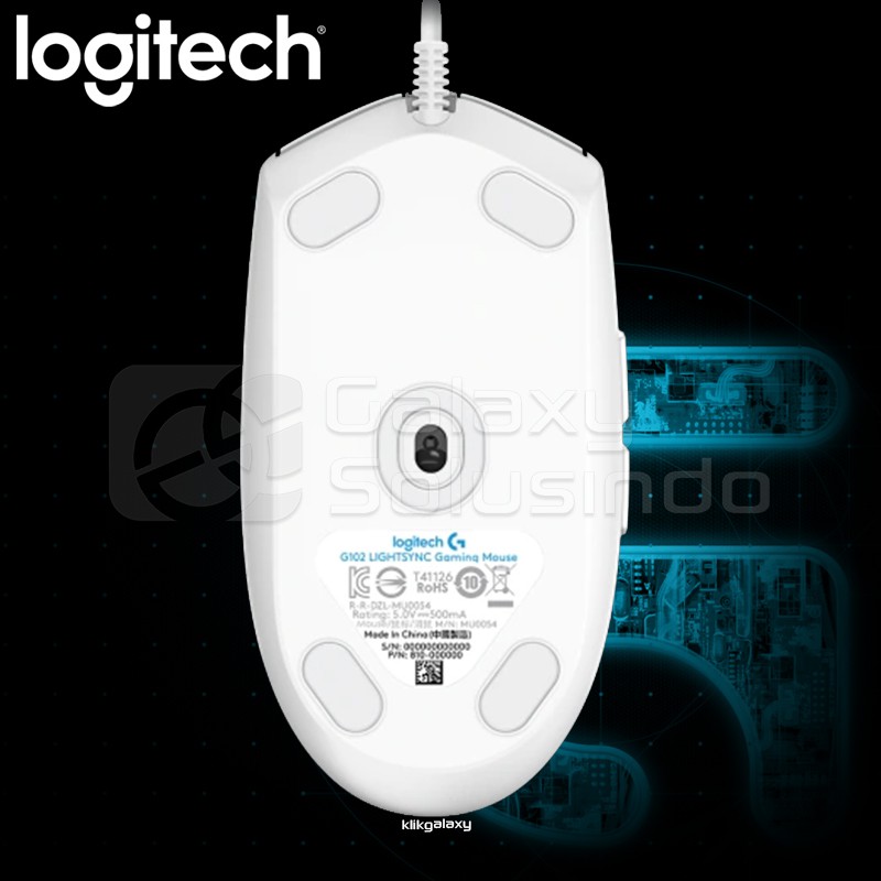 Logitech G102 LIGHTSYNC Gaming Mouse - White