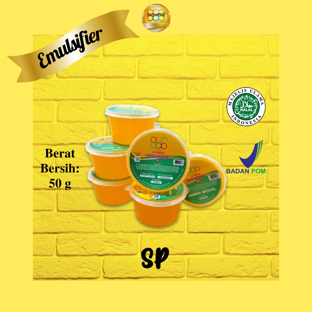 

SP Emulsifier OLYMPIQ 50 gram (1 pack isi 10)