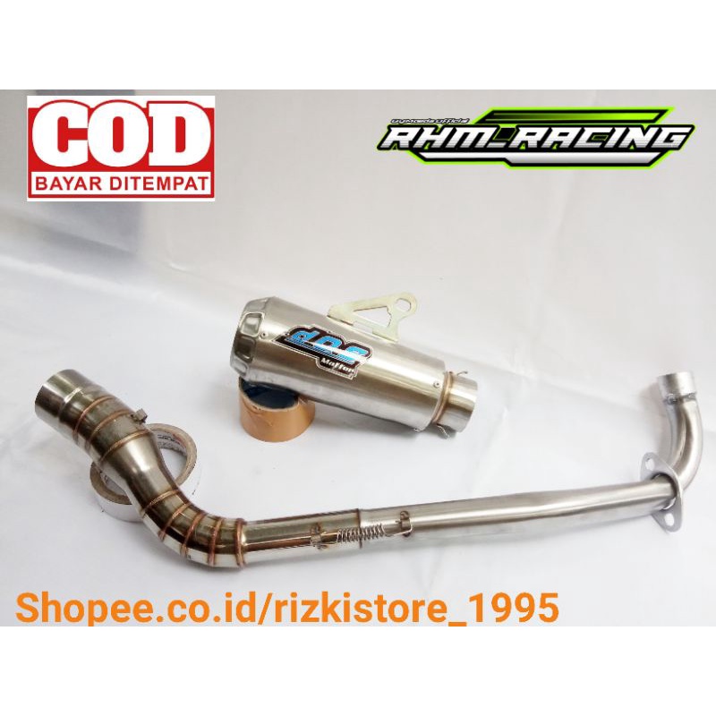 knalpot racing kolong DOS buat Vega / Vega r / Vega zr / Vega rr / Jupiter z / Jupiter