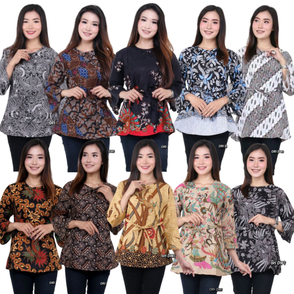  Atasan  Batik  Dolby Dolbi Dobby Doby Tenun Sutra  Tulis 