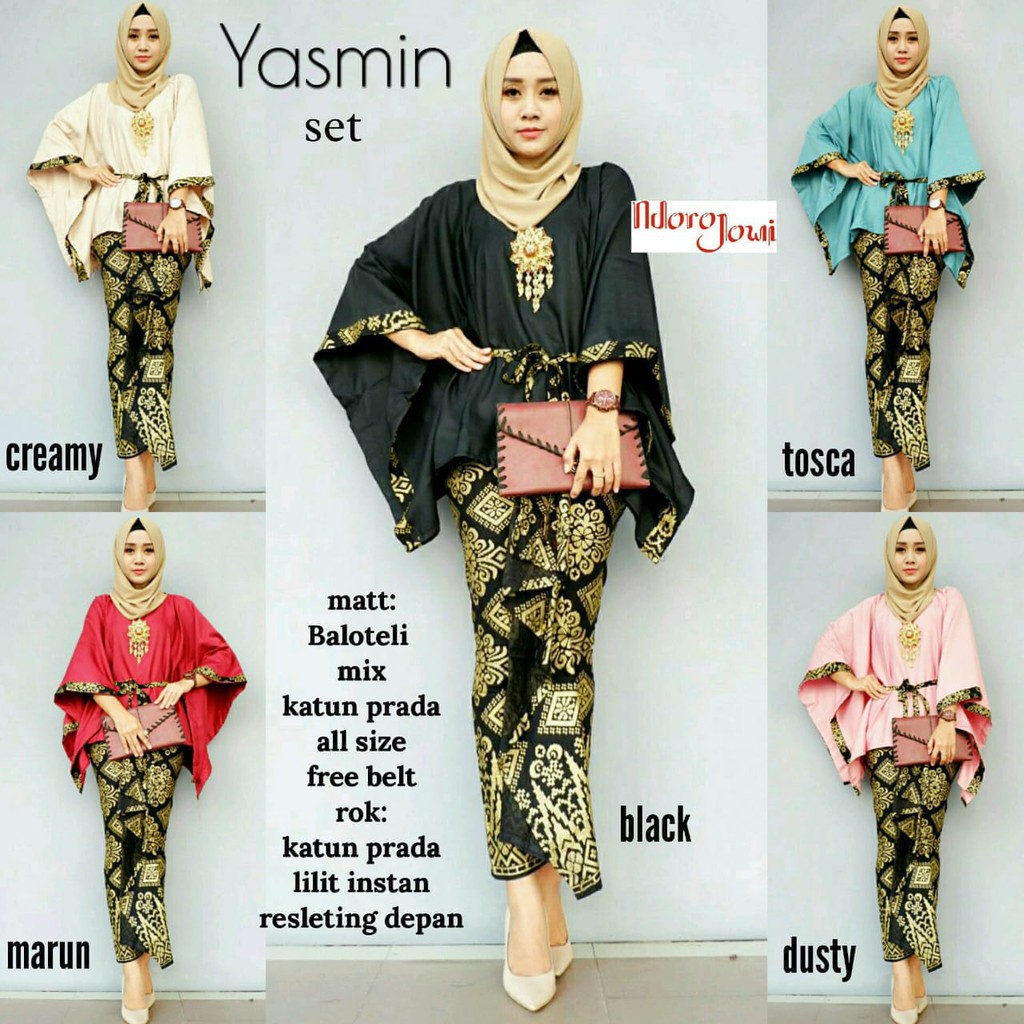 Zola Batik Setelan RnB Yasmin Set Batwing