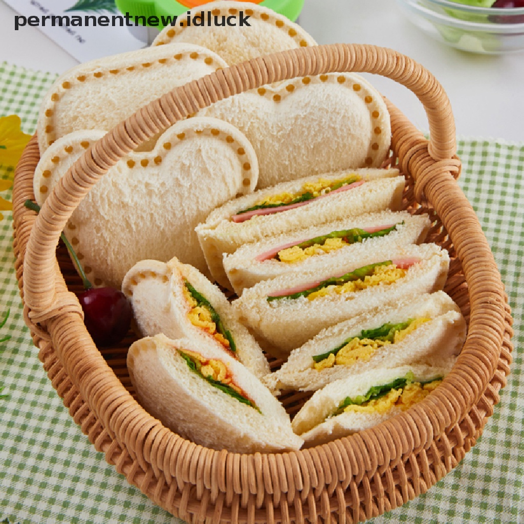 Cetakan Pemotong Roti Sandwich Cookie Bahan Stainless Steel Metal