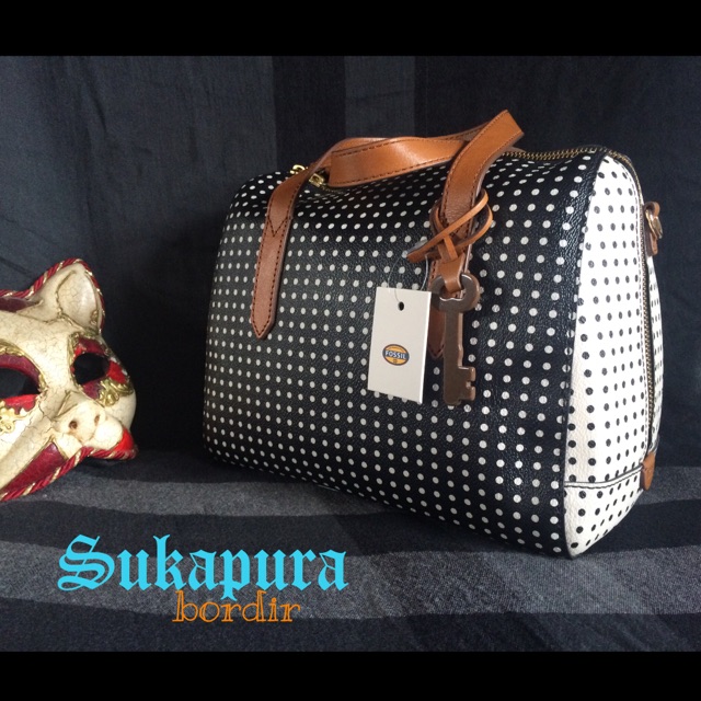 Tas FOSSIL SIDNEY SATCHEL POLKA