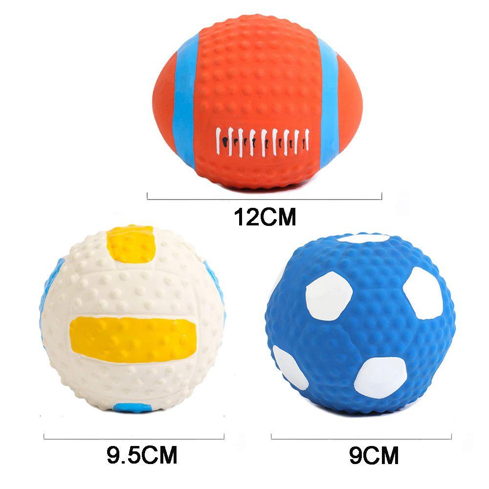 Suyo Mainan Bola Voli / Rugby / Football Interaktif Bahan Latex Tahan Lama Untuk Anjing