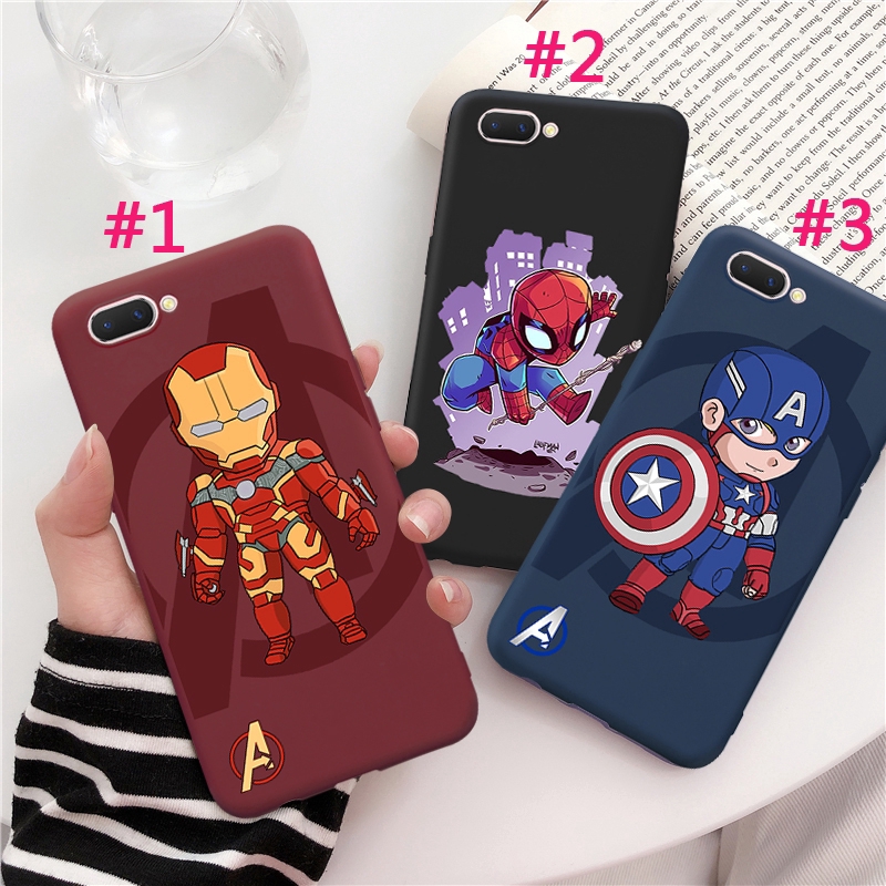 BeeOP Matte Ironman Spiderman Captain America Casing Oppo 