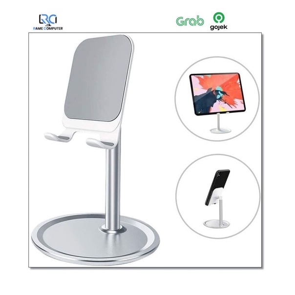 HOLDER BESI KAKI BULAT Stand Hp Desktop phone Holder HD Dudukan Hp