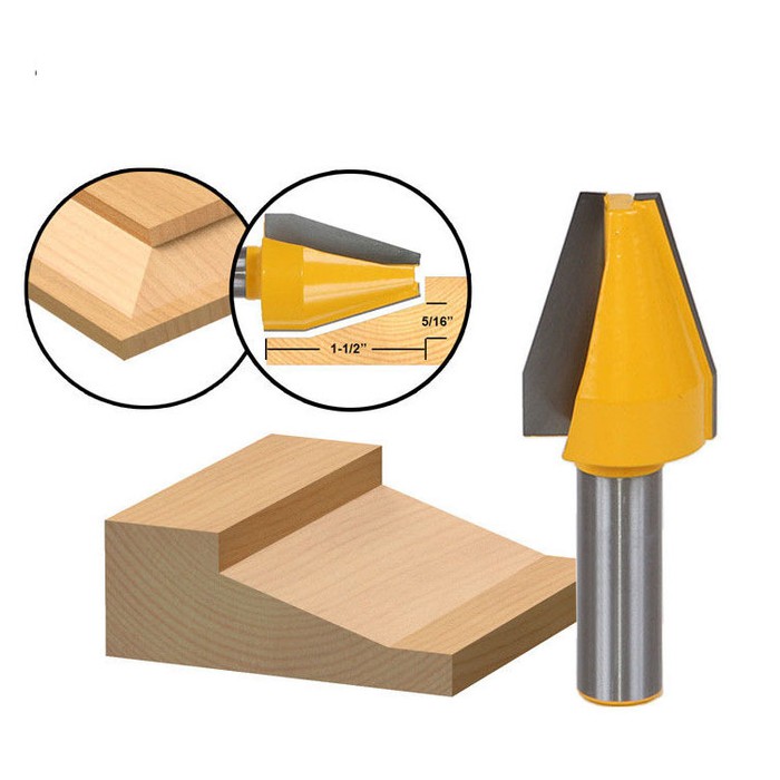 Mata Router Kayu Mata Profil Panel Pintu Vertical Straight - 1/2" Router Bit Router Panel