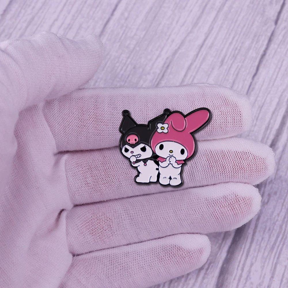 [Elegan] Enamel Keras Pin Mode Kreativitas Anime Lencana Kartun Perhiasan Melodyku Bros Ransel Dekorasi Bros Logam