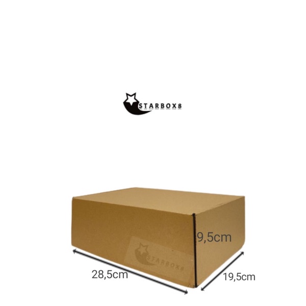 

KARDUS KARTON BOX POLOS UK 28,5cm X 19,5cm x 9,5cm