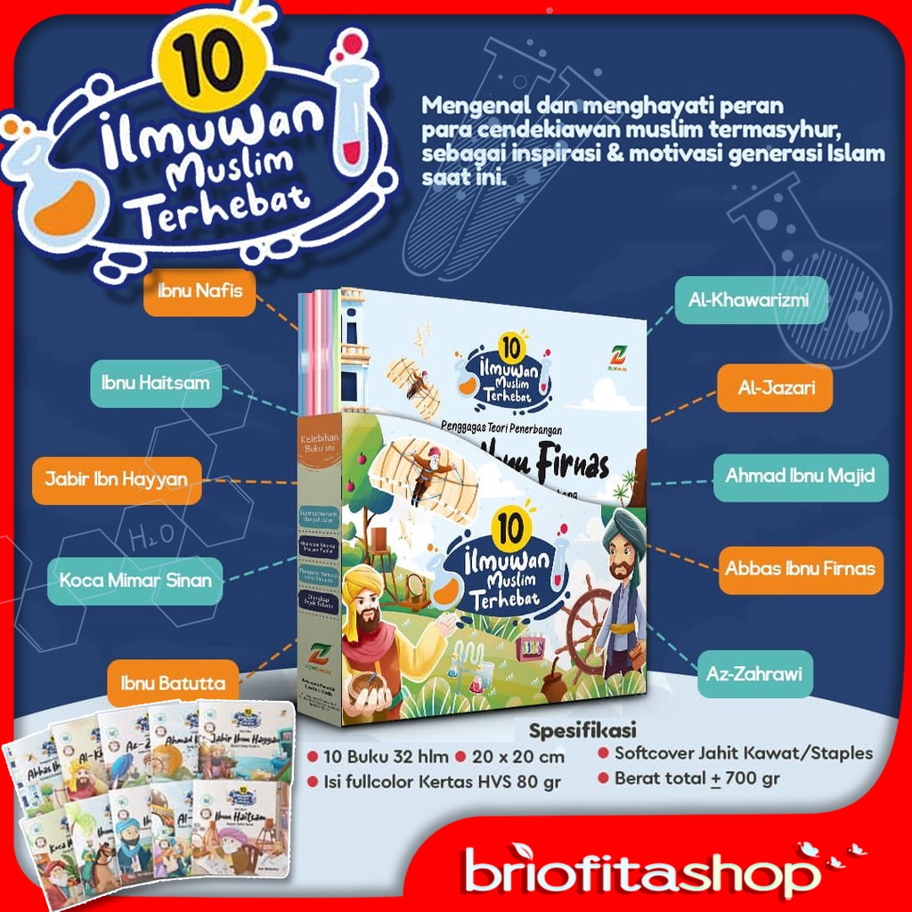 Buku Bacaan Anak 10 Ilmuwan Muslim Terhebat