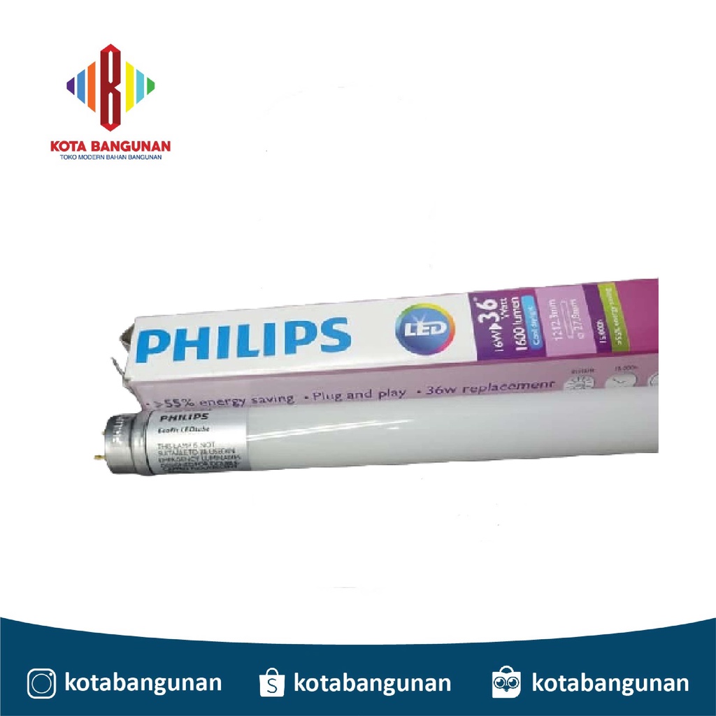 Jual LAMPU PHILIPS - LEDtube 600mm 8W 740 T8 AP C G | Shopee Indonesia