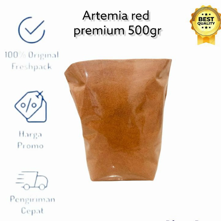 Artemia Red Premium Instant 500 Gram Tanpa Cangkang Tinggal Tabur