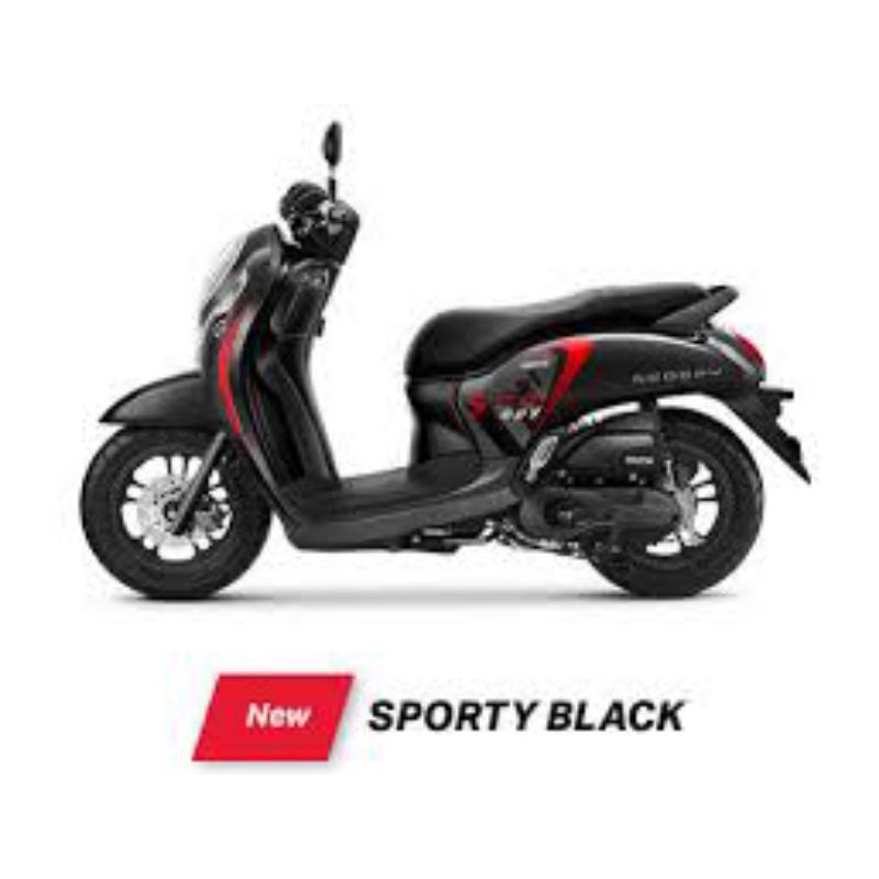 Striping Scoopy Fi 2022 Abu Hitam