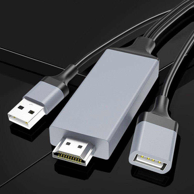 Kabel Adapter Konverter USB Tipe-C Ke HDMI MHL Untuk iPhone / iPad / Proyektor TV