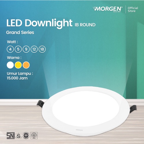 MORGEN Led Downlight Grand IB Round 4-18W 6500K