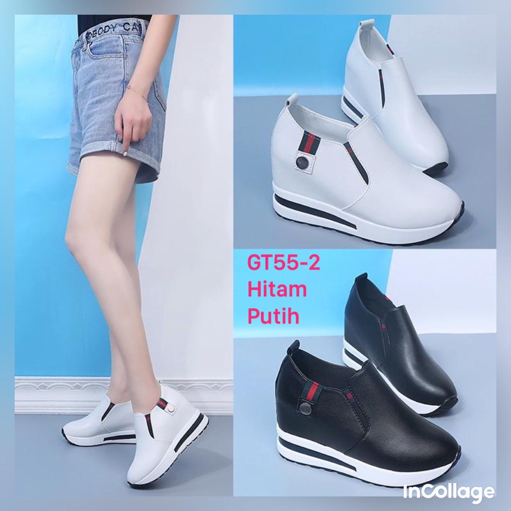 SEPATU WEDGES WANITA IMPOR KOREA GT55-2