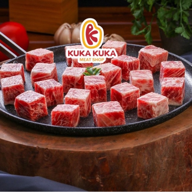 Beef Wagyu Saikoro Cubes Meltique / Daging Sapi